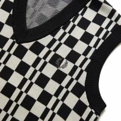 Fred Perry CHEQUERBOARD KNITTED TANK