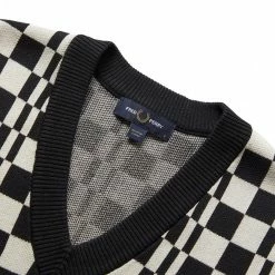 Fred Perry CHEQUERBOARD KNITTED TANK