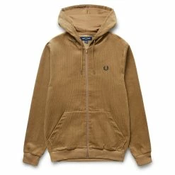 Fred Perry Hoodies & Sweatshirts CORD HOODED TRACK JACKET