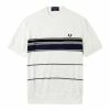 Fred Perry T-Shirts & Long Sleeves STRIPED TOWELLING T-SHIRT