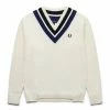 Fred Perry STRIPED V-NECK JUMPER Knitwear