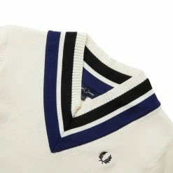 Fred Perry STRIPED V-NECK JUMPER Knitwear