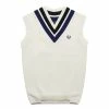 Fred Perry STRIPED V-NECK KNITTED TANK Knitwear
