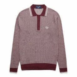 Fred Perry TWO TEXTURE KNIT SHIRT Shirts