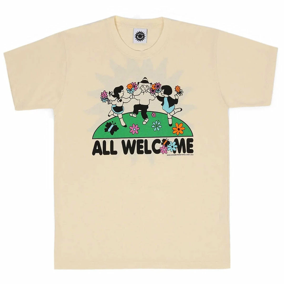 Top 10 😍 Good Morning Tapes ALL WELCOME GARDEN SS TEE 😉 1 Good Morning Tapes ALL WELCOME GARDEN SS TEE