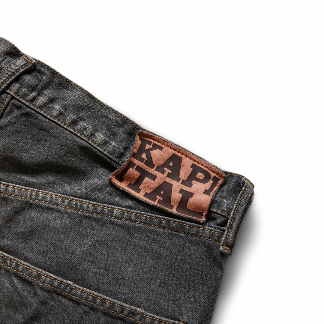 Budget 𧨠Kapital 14OZ BLK DENIM 5P SHORTS (BONE) Bottoms π₯° 5 Kapital 14OZ BLK DENIM 5P SHORTS (BONE) Bottoms