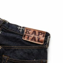 Kapital 14OZ DENIM SNOW EMBROIDERY 5P TH STRAIGHT