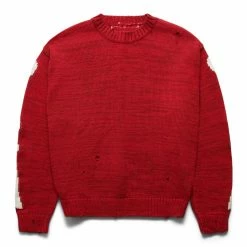 Kapital 5G COTTON KNIT BONE CREW SWEATER Knitwear