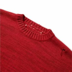 Kapital 5G COTTON KNIT BONE CREW SWEATER Knitwear