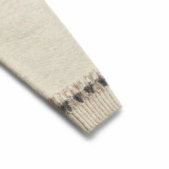 Kapital 5G WOOL NORDIC SMILIE PATCH RAGLAN SWEATER