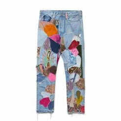 Kapital KOUNTRY 14OZ DENIM CRAZY EL PASO 5P MONKEY CISCO (HIPPIE INSANE)