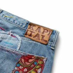 Kapital KOUNTRY 14OZ DENIM CRAZY EL PASO 5P MONKEY CISCO (HIPPIE INSANE)