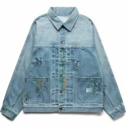 Liberaiders PAINT SPLATTER DENIM JACKET Outerwear