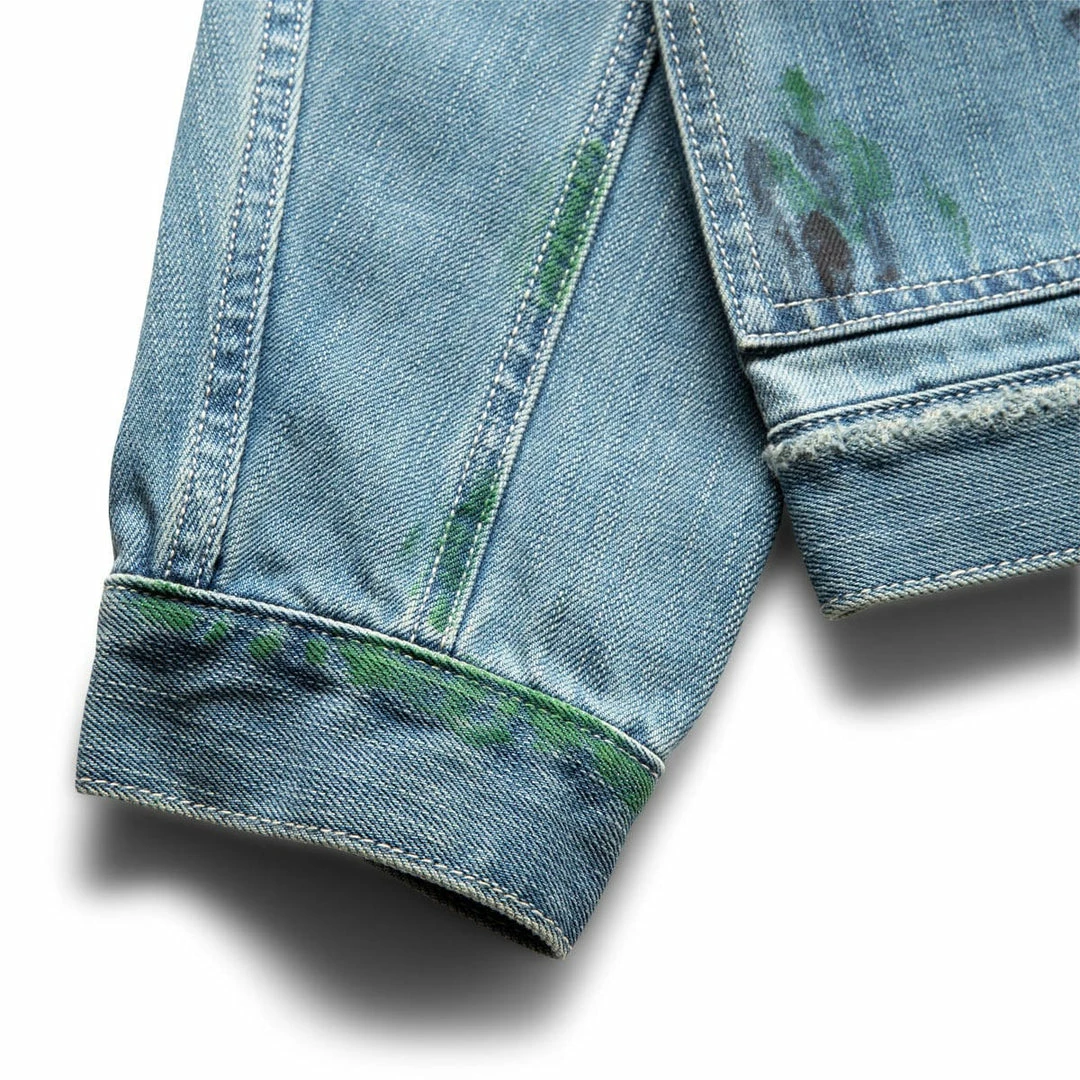 Discount π Liberaiders PAINT SPLATTER DENIM JACKET Outerwear βοΈ 4 Liberaiders PAINT SPLATTER DENIM JACKET Outerwear