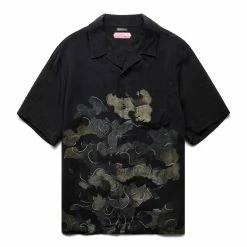Maharishi Shirts KOUMORI CAMP COLLAR SHIRT