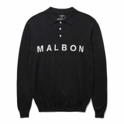 Malbon Golf Hoodies & Sweatshirts HAMLOCK LS KNIT POLO