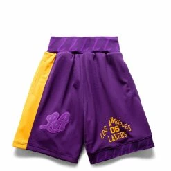 Mitchell & Ness X BODEGA WORLDWIDE RESPECT LAKERS SHORTS