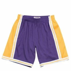 Mitchell & Ness Bottoms NBA SWINGMAN ROAD SHORTS LAKERS 84-85