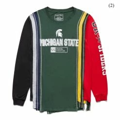 Needles 7 CUTS L/S TEE - COLLEGE (S) T-Shirts & Long Sleeves