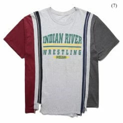 Needles 7 CUTS S/S TEE - COLLEGE (XL) T-Shirts & Long Sleeves