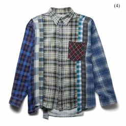 Needles FLANNEL SHIRT - 7 CUTS SHIRT (L) Shirts