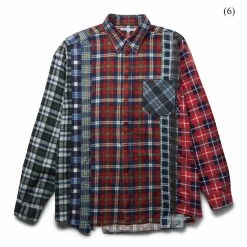 Needles FLANNEL SHIRT - 7 CUTS SHIRT (L) Shirts