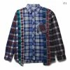 Needles Shirts FLANNEL SHIRT - 7 CUTS SHIRT (M)