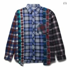Needles Shirts FLANNEL SHIRT - 7 CUTS SHIRT (M)