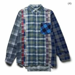 Needles Shirts FLANNEL SHIRT - 7 CUTS SHIRT (M)