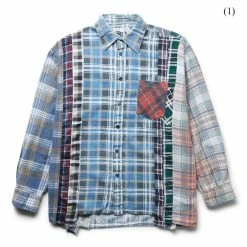 Needles FLANNEL SHIRT - 7 CUTS SHIRT (XL)