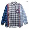 Needles FLANNEL SHIRT - 7 CUTS SHIRT (XL)