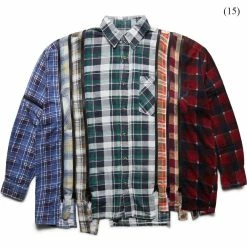 Needles FLANNEL SHIRT - 7 CUTS ZIPPED WIDE SHIRT