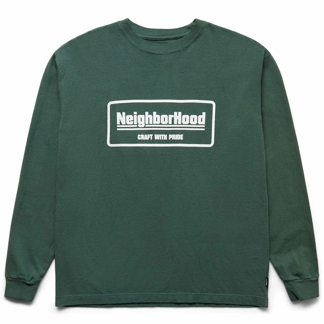 Best Sale 🎉 Neighborhood SULFUR DYE CREW LS T-Shirts & Long Sleeves ❤️ 1 Neighborhood SULFUR DYE CREW LS T-Shirts & Long Sleeves