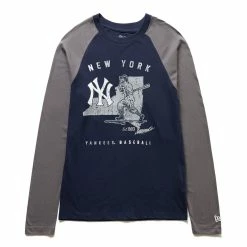 New Era NEW YORK YANKEES RAGLAN LS T-SHIRT
