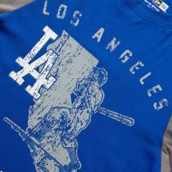 New Era T-Shirts & Long Sleeves LOS ANGELES DODGERS RAGLAN LS T-SHIRT