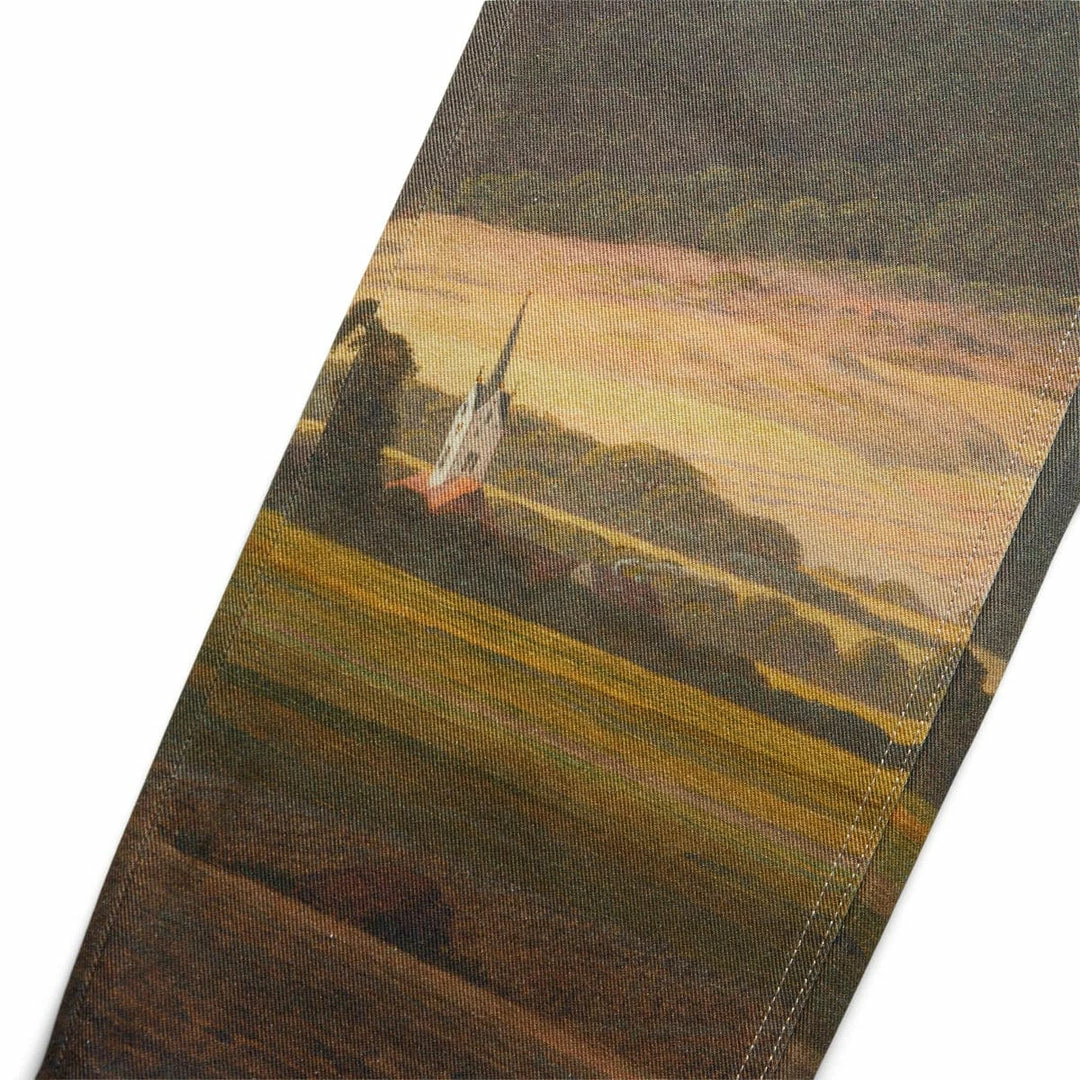 Top 10 ๐งจ Rassvet Bottoms MEN'S CASPAR DAVID FRIEDRICH PRINTED PANTS โญ 3 Rassvet Bottoms MEN'S CASPAR DAVID FRIEDRICH PRINTED PANTS