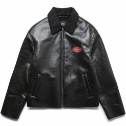 Rassvet VARSITY LEATHER JACKET WOVEN Outerwear