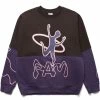 Perks And Mini Hoodies & Sweatshirts DISC MAN HALF PANEL CREW NECK SWEAT