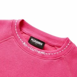 Pleasures CUT HERE RAGLAN CREWNECK Hoodies & Sweatshirts
