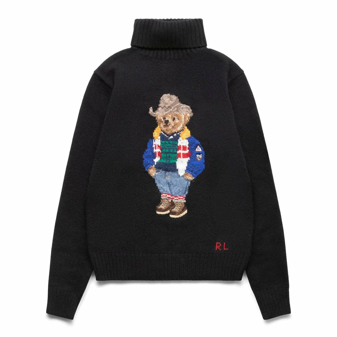 Buy 💯 Polo Ralph Lauren HOLIDAY BEAR TURTLENECK SWEATER ⌛ 1 Polo Ralph Lauren HOLIDAY BEAR TURTLENECK SWEATER