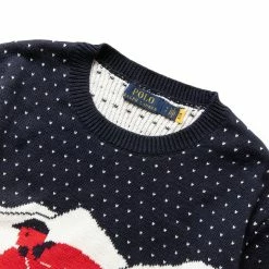 Cheapest 🔥 Polo Ralph Lauren Knitwear JACQUARD STITCHED SKI MOTIF CREWNECK SWEATER 🤩 7 Polo Ralph Lauren Knitwear JACQUARD STITCHED SKI MOTIF CREWNECK SWEATER