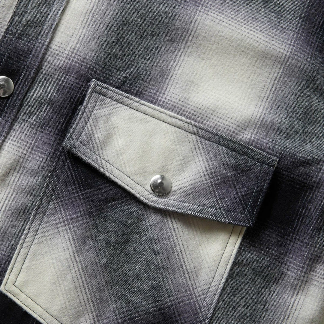 Outlet π Reception OVERSHIRT OMBRE COTTON BRUSH FLANNEL π Shirts π 3 Reception OVERSHIRT OMBRE COTTON BRUSH FLANNEL Shirts