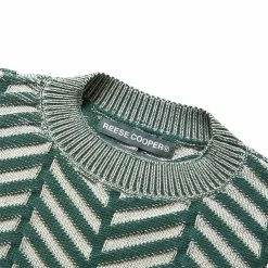 Reese Cooper HERRINGBONE KNIT SWEATER