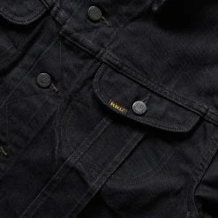 New 👏 RRL Outerwear BLACKWASHED DENIM JACKET ❤️ 7 RRL Outerwear BLACKWASHED DENIM JACKET