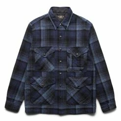 RRL L/S PLAID MASON OVERSHIRT