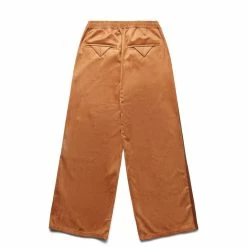 Sasquatchfabrix FAUX SUEDE FLARE SILHOUETTE TRACK PANTS