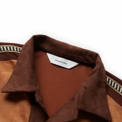 Sasquatchfabrix FAUX SUEDE TRACK JACKET CAMEL L