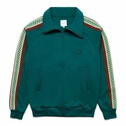 Sasquatchfabrix LACE TAPE TRACK JACKET DARK GREEN Outerwear