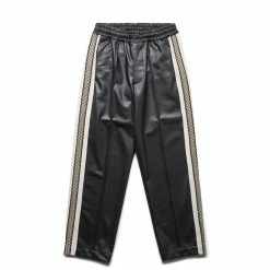 Sasquatchfabrix SYNTHETIC LEATHER TRACK PANTS Bottoms