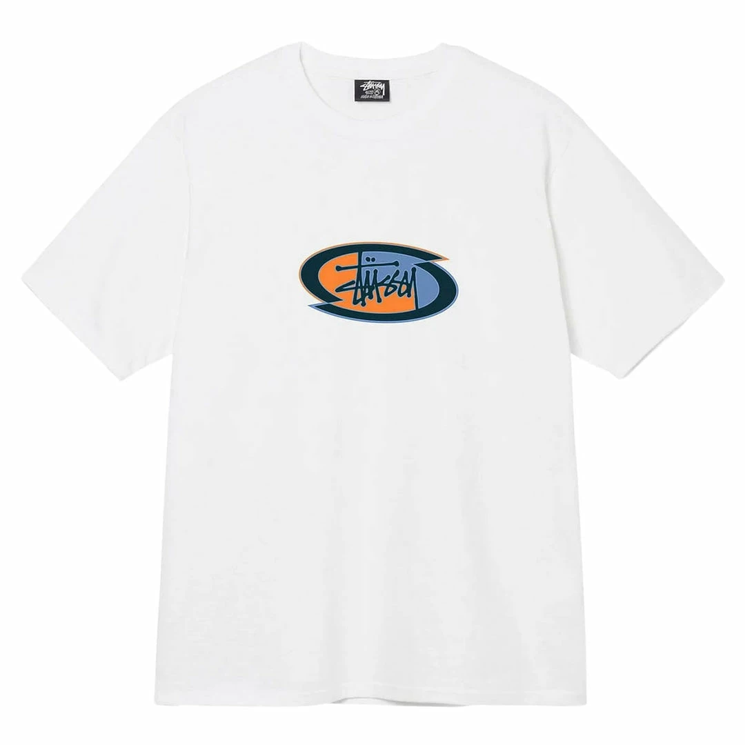 Cheap ⌛ Stüssy SPLIT OVAL TEE 🧨 1 Stüssy SPLIT OVAL TEE
